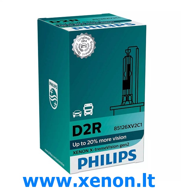 D2R XENON lemputė 150 PHILIPS X-Treem Vision-2